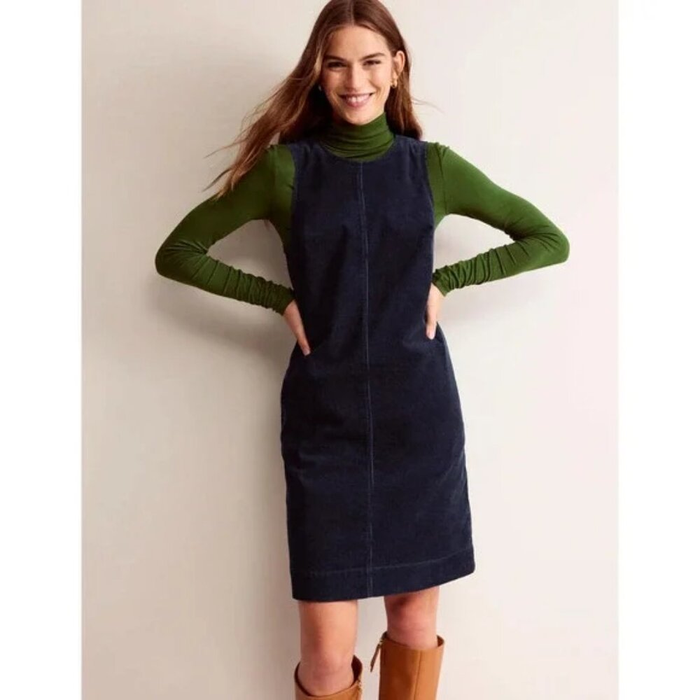 Boden Navy Midi Dress